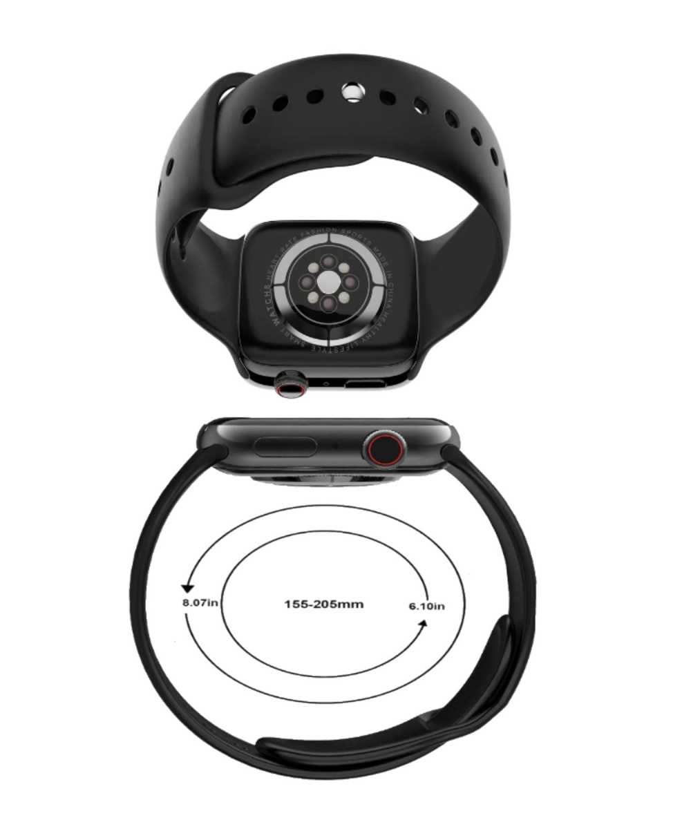 Watch 8 45mm Amoled Tam Ekran Gps Nfc Sesli Görüşmeli Kadın Erkek Iphone Huawei Uyumlu Akıllı Saat