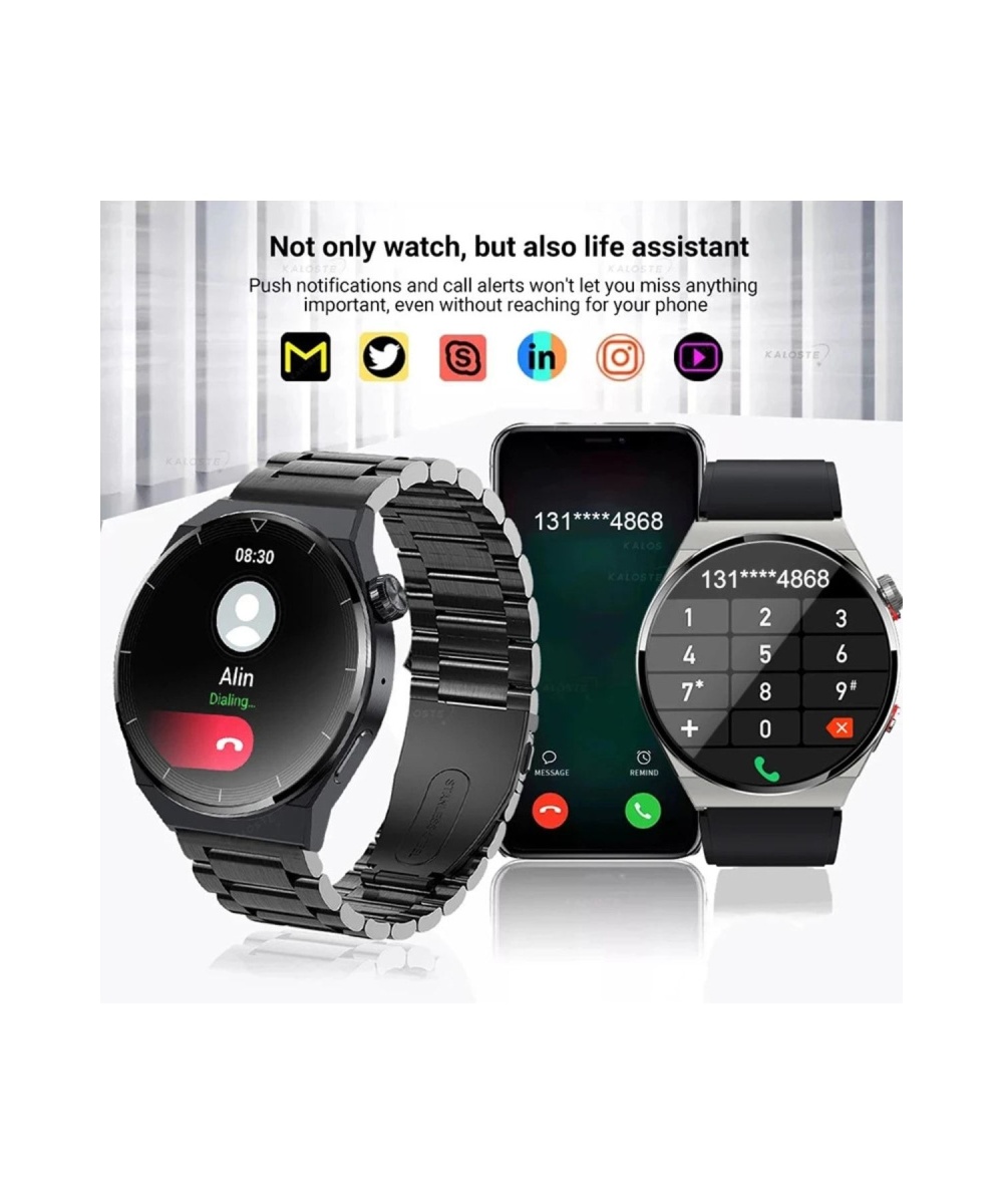 Smartwatch Spor Yuvarlak Kasa Tam Ekran Sesli Görüşmeli Akıllı Saat Huawei Iphone Xiaomi Uyumlu 7-8