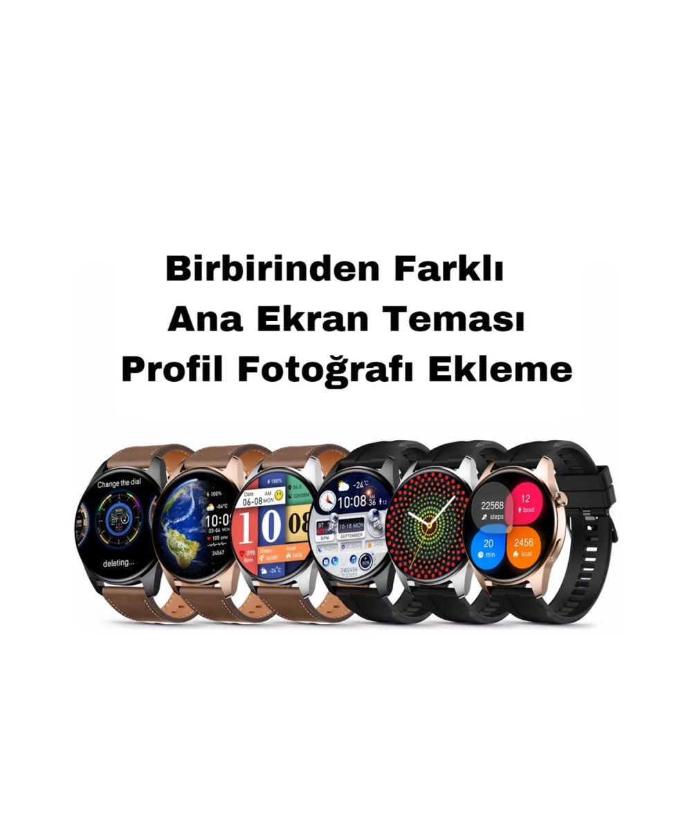 2025 HK8 Hero Akıllı Saat - AMOLED Ekranlı, Sesli Arama Özelliği, Huawei iPhone Uyumlu Watch 8-9-10