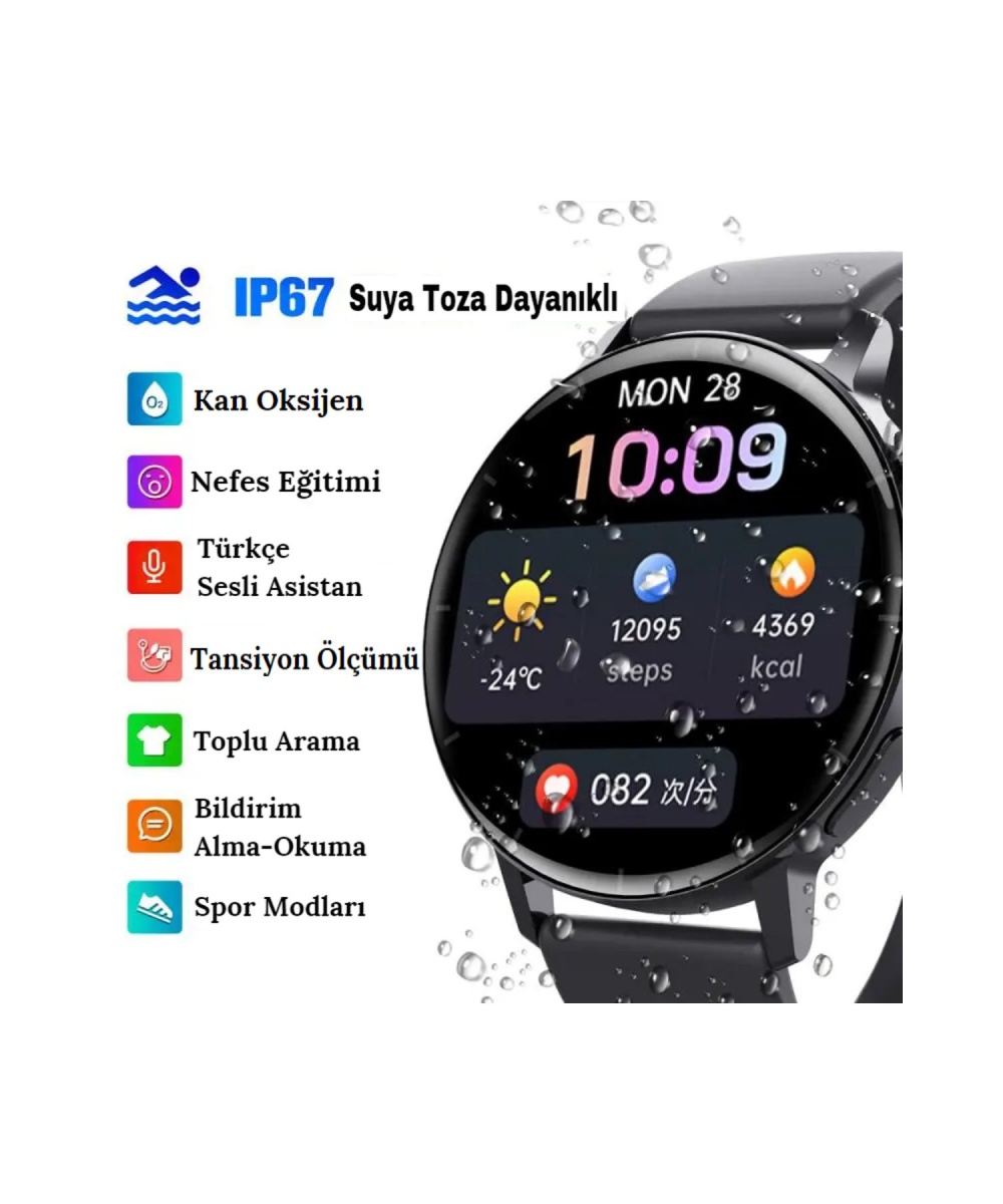 2025 HK8 Hero Akıllı Saat - AMOLED Ekranlı, Sesli Arama Özelliği, Huawei iPhone Uyumlu Watch 8-9-10