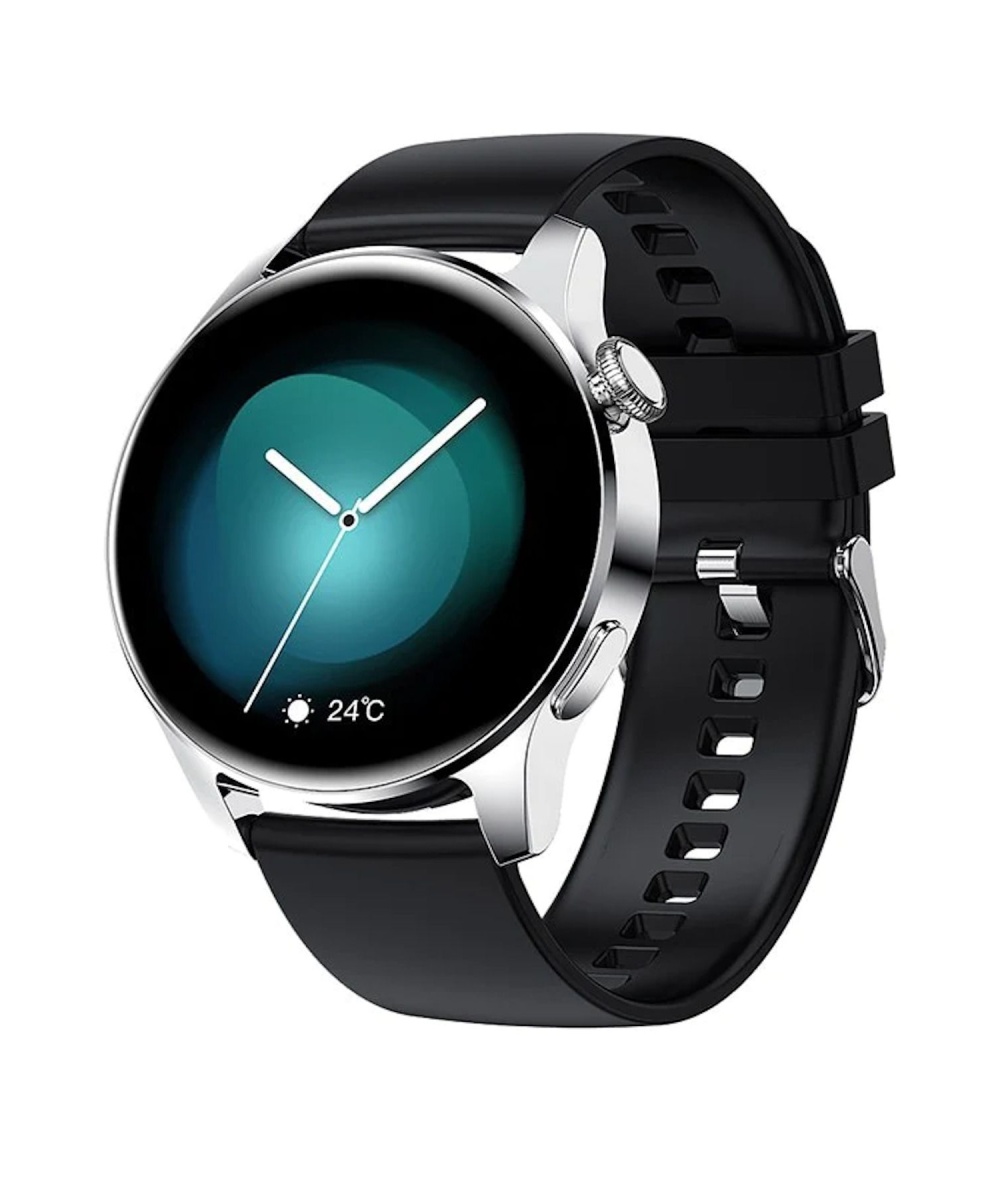 Watch 4 Spor Klasik Yuvarlak Kasa Amoled Ekran Akıllı Saat Huawei İphone Xiaomi Samsung Uyumlu 8,9 HK8 HERO