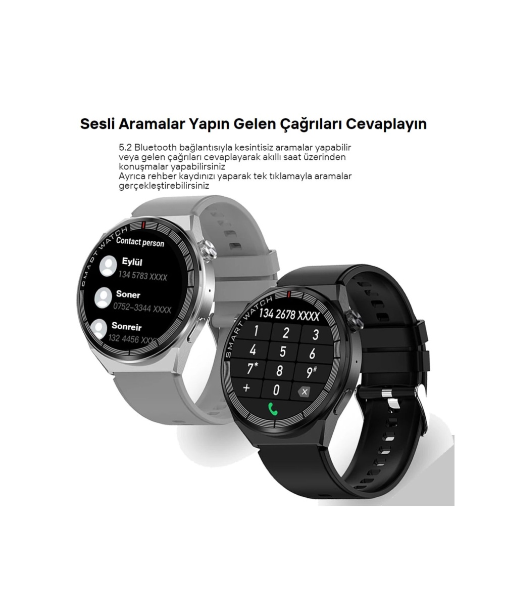 Yeni Spor Watch GT3 Akıllı Saat +100 Spor Modu Sesli Arama NFC Huawei Uyumlu Akıllı Saat