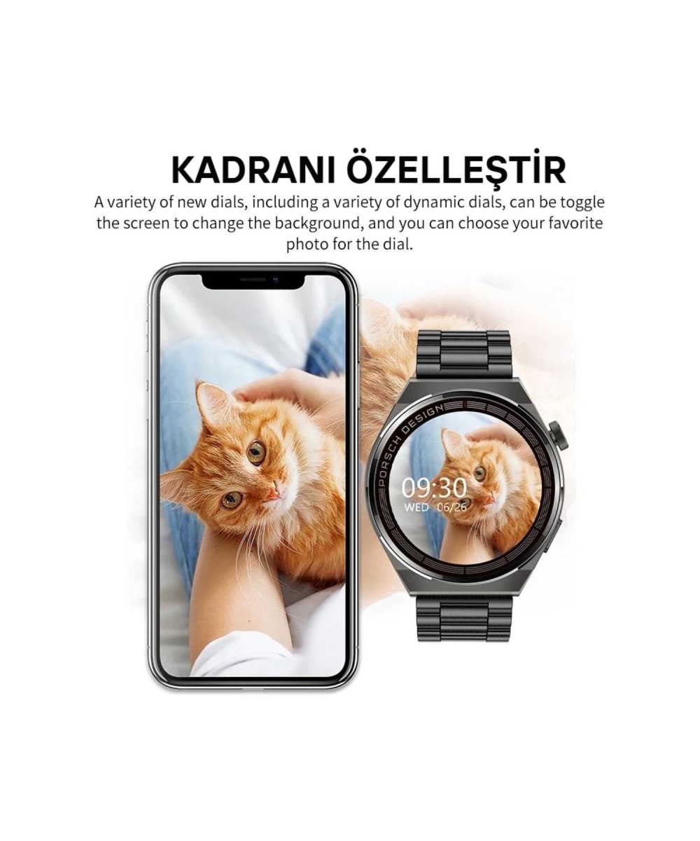 Yeni Spor Watch GT3 Akıllı Saat +100 Spor Modu Sesli Arama NFC Huawei Uyumlu Akıllı Saat