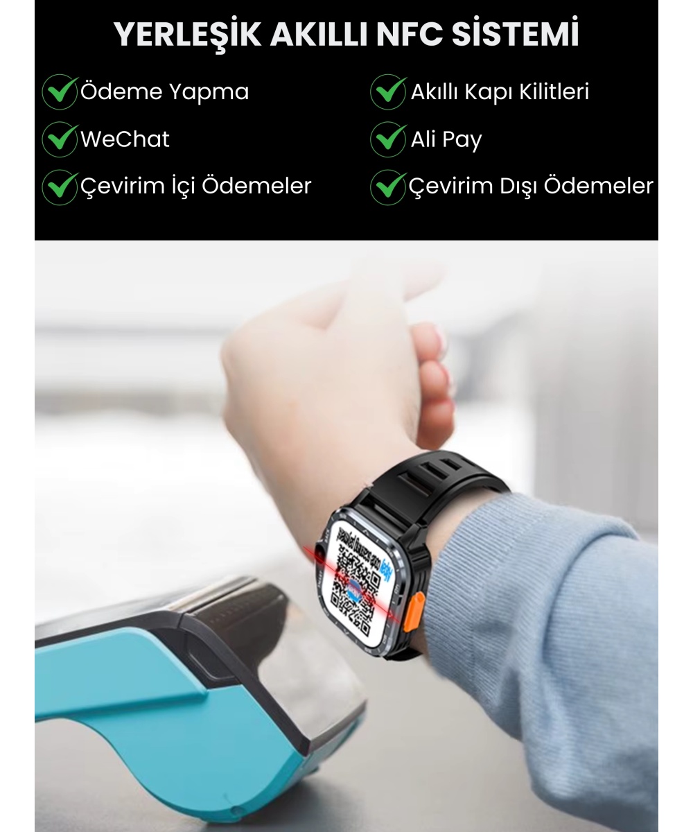 Watch PG Ultra 4G LTE 64GB Sim Kartlı Kameralı Akıllı Saat Wi-Fi Çocuk Huawei İphone Uyumlu 8,9,10