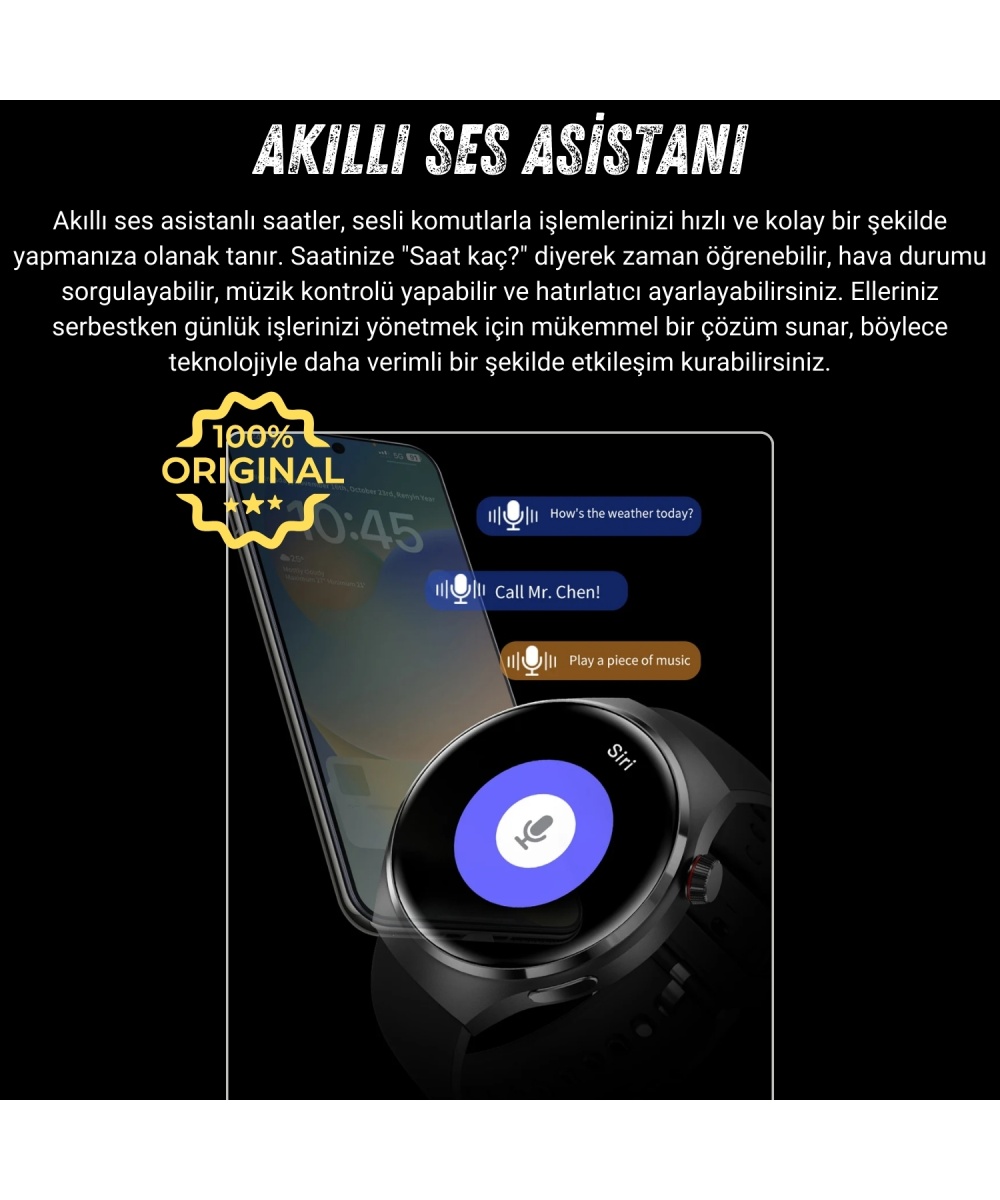 2025 HK8 Hero Akıllı Saat - AMOLED Ekranlı, Sesli Arama Özelliği, Huawei iPhone Uyumlu Watch 8-9-10