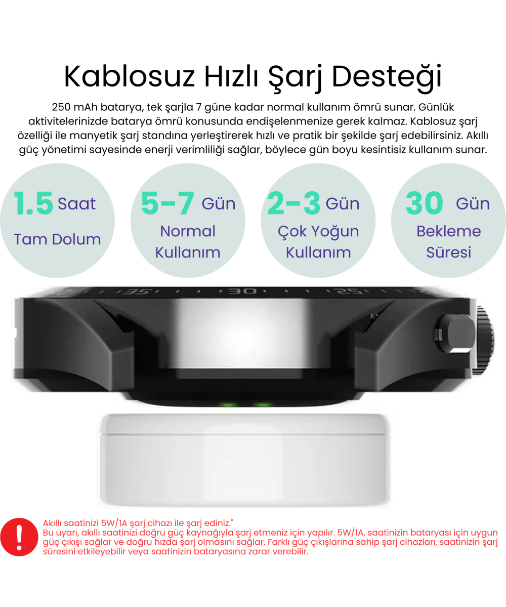 Watch GT3 PRO Gümüş Erkek Akıllı Saat - Sesli Görüşme, NFC,GPS, Android & iPhone & Huawei Uyumlu 8,9