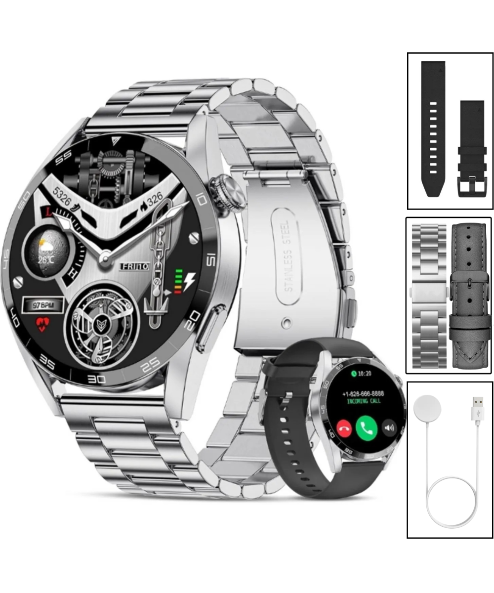 Watch GT3 PRO Erkek Akıllı Saat, Klasik AMOLED Sesli Görüşme,NFC Android iPhone Huawei Uyumlu 8,9,10