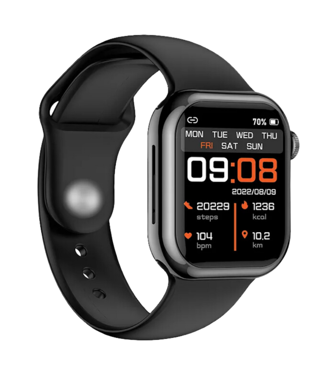 Watch S 10  Pro Max 45mm Siyah Akıllı Saat - 7 Kordonlu Arama Yapabilen, iPhone, Huawei, Uyumlu 8,9