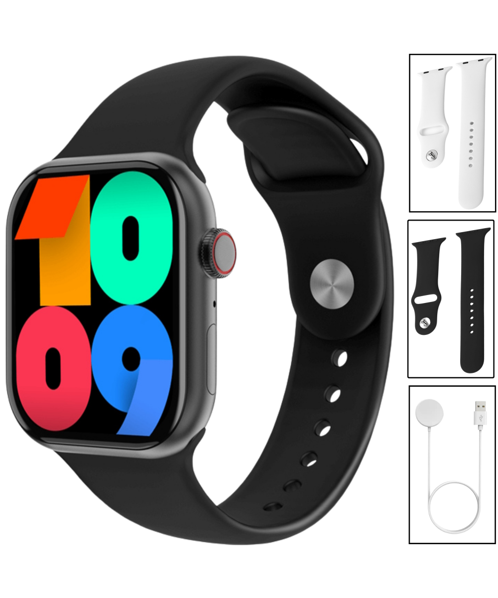Watch HW 9 Siyah 41mm – AMOLED Tam Dokunmatik Kadın Akıllı Saat Android, iPhone & Huawei Uyumlu 8,10