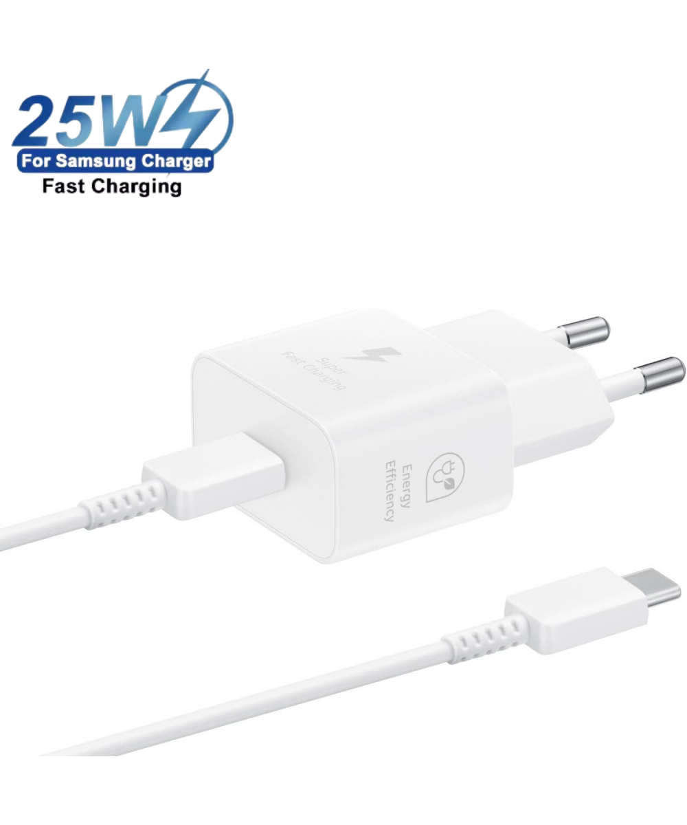 25W PD Hızlı Şarj Cihazı Type-C Adaptör,Kablo Seti - Samsung Galaxy Uyumlu S 21,22,ULTRA NOTE A Seri