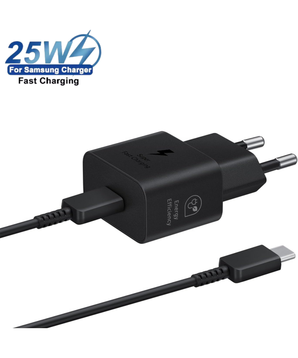 25W PD Hızlı Şarj Cihazı Type-C Adaptör,Kablo Seti - Samsung Galaxy Uyumlu S 21,22,ULTRA NOTE A Seri