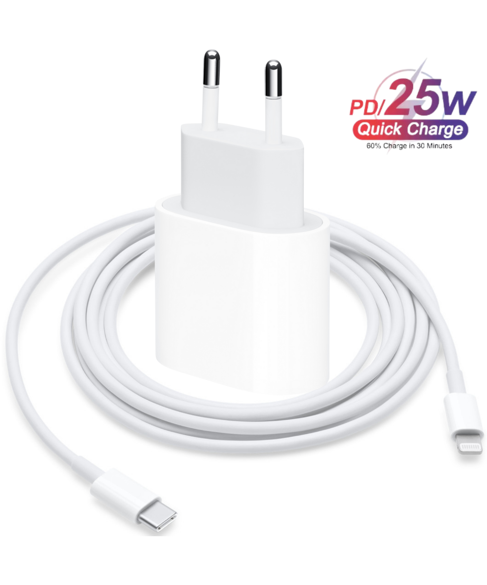 25W PD Hızlı Şarj Cihazı Tüm Serilerle Uyumlu Şarj Aleti Kablo Adaptör iPhone 11/12/13/14/Pro Max