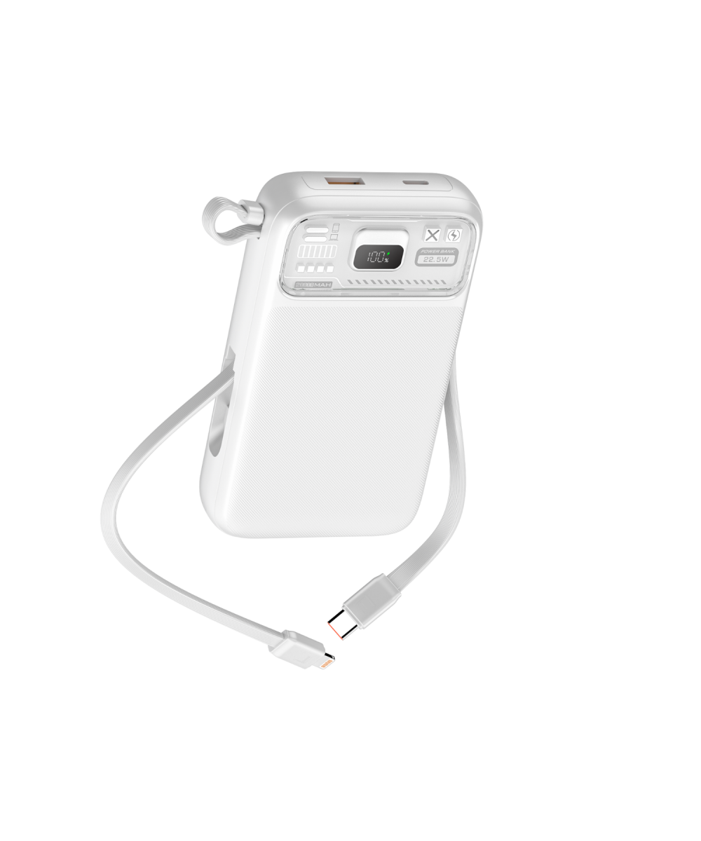 NT-PW35 PD 20W + 22.5W 15W 20000 MAh Taşınabilir Powerbank (Beyaz) NT-104929
