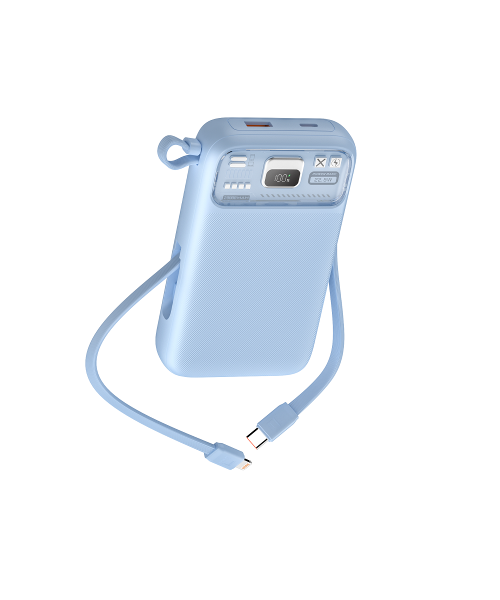 NT-PW34 20W + 15W PD 15W 10000 MAh Taşınabilir Powerbank (Mavi) NT-104928