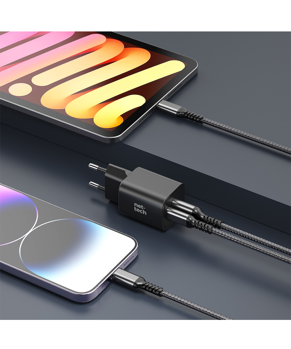 PD GaN Prime 30W Type-C To Type-C Şarj Aleti (Siyah) iPhone Samsung Huawei Xiaomi