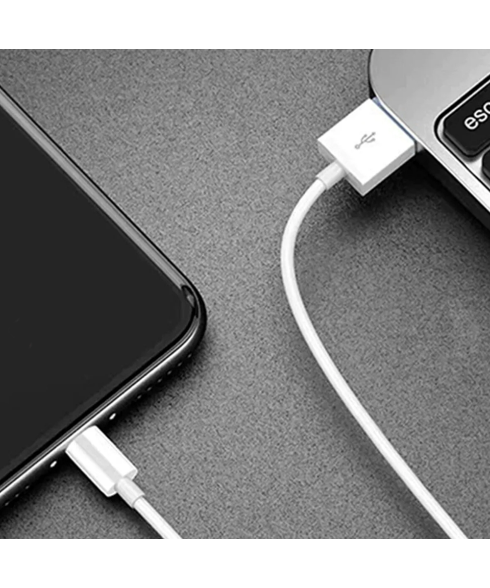 1 Metre Usb & Micro Hızlı Şarj ve Data Kablosu (Beyaz) Samsung OPPO Hauwei Uyumlu
