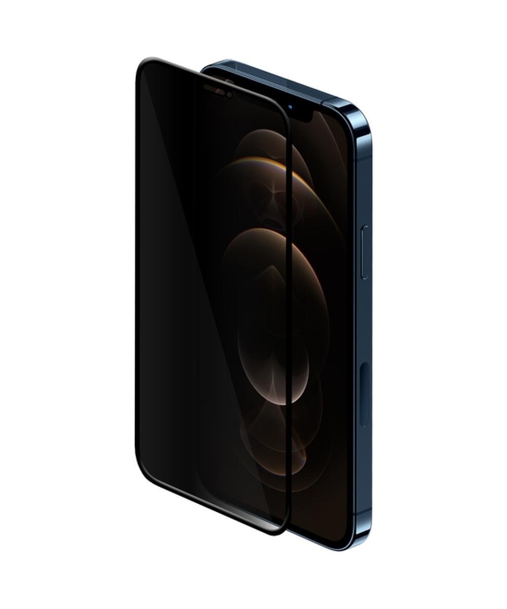 Unipha Anti-Static iPhone 12 PRO MAX Uyumlu Gizlilik Filtreli Temperli Hayalet Cam Ekran Koruyucu