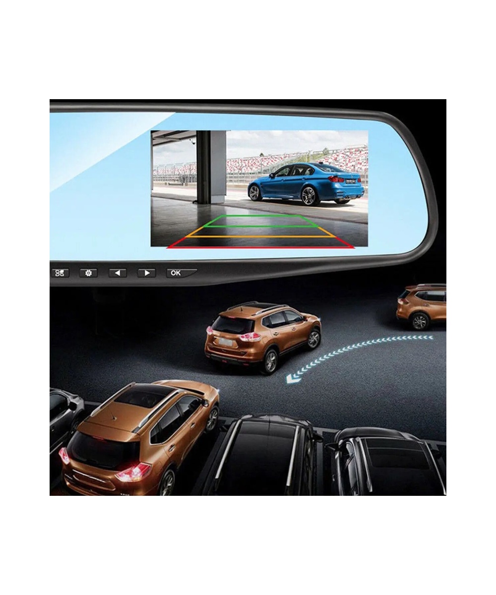 MPI 32GB Dikiz Aynası Araç İçi Kamerası | 3.5” Ekran + Full HD Geri Görüş & Gece Görüşlü Sesli Kayıt