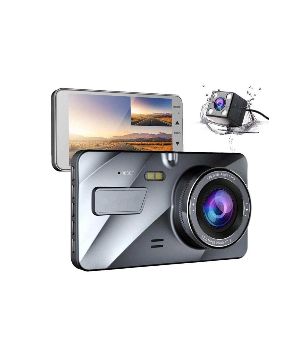 C-659 FHD 32GB Vakumlu Araç İçi Kamerası 4.0 inç Ön+Arka Kamera Full HD 1080p Geri Görüş Kameralı