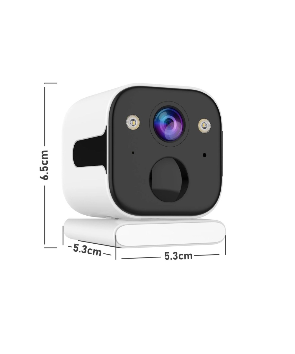 O-KAM 3030 2K WiFi Şarjlı 128GB Akıllı Güvenlik Kamerası Su Geçirmez Gece Görüşlü Bebek Odasıİç ve Dış Mekan Kullanım