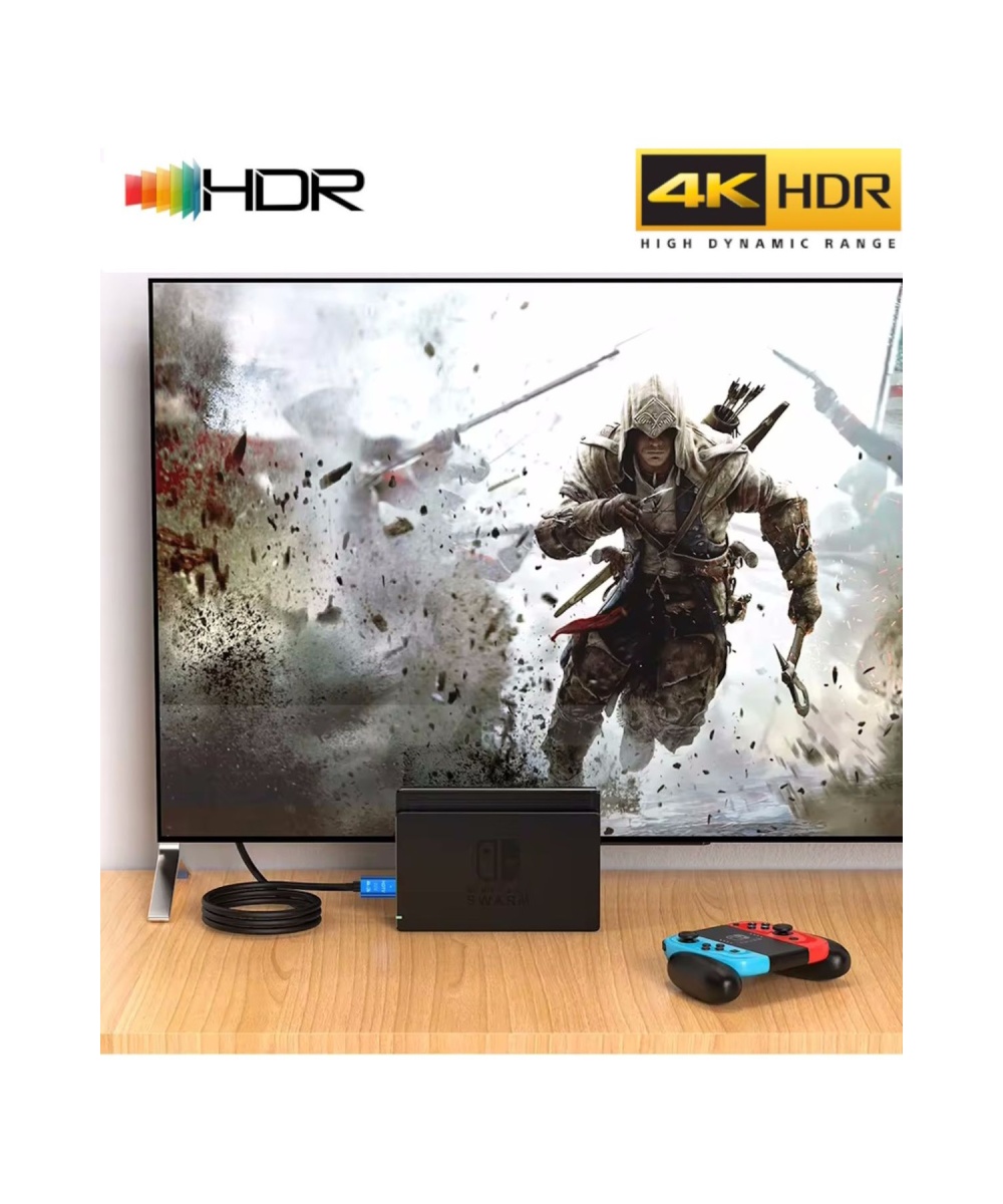 Concord C-592 HDR HDMI Kablosu Premium 4K Yüksek Hızlı 60Hz, HDMI 2.0, 3 Metre | Yüksek Çözünürlük Gaming TV PS5 Laptop