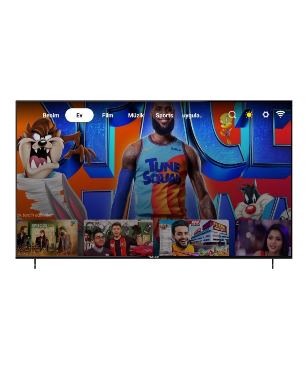 Telenova 70 İnç 178 Ekran 4K Ultra HD  Android 14, Smart TV LED HDR WiFi Netflix & YouTube Destekli