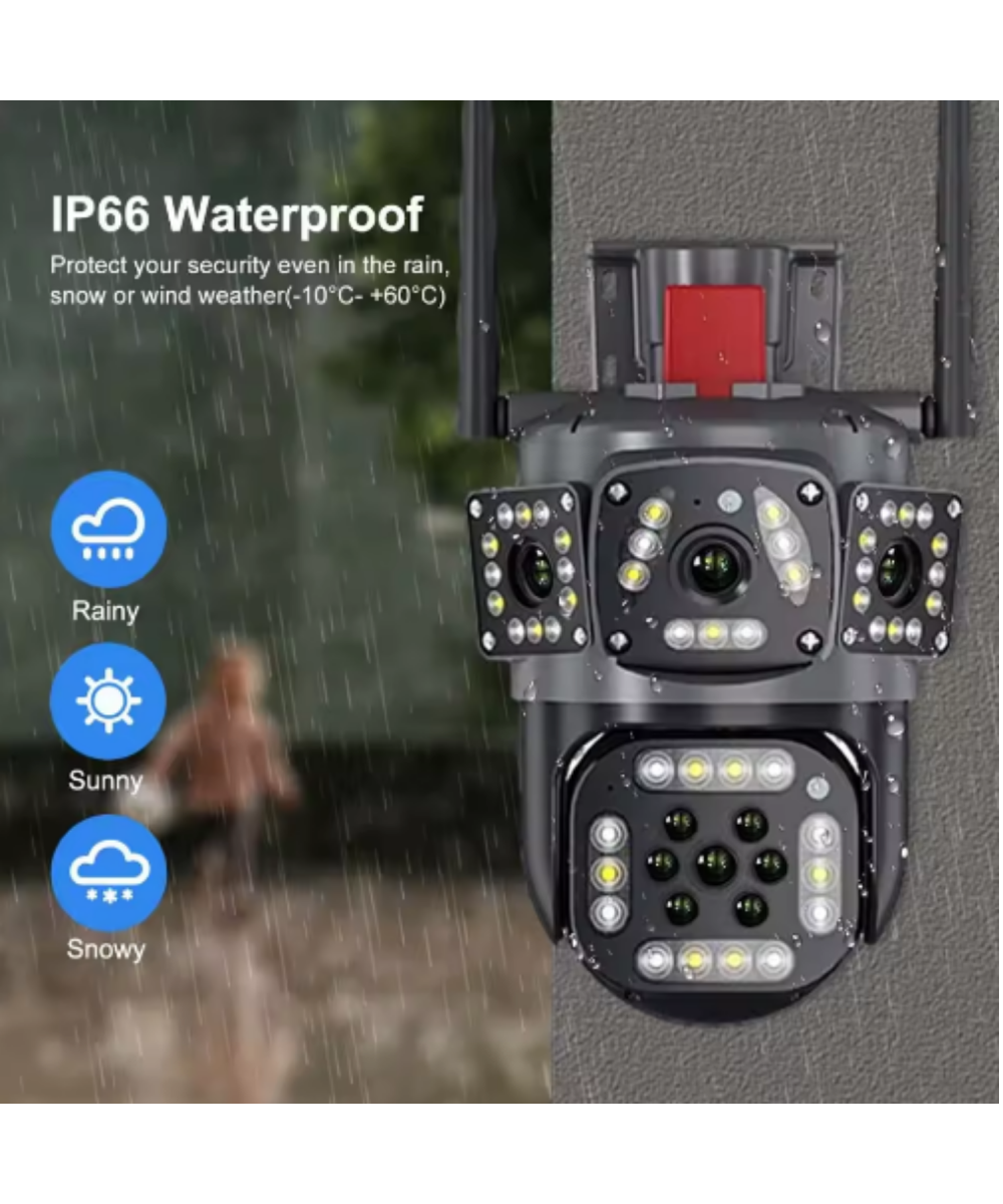 O-Kam 3017 Wifi 6mp Dual Lens Ip Güvenlik Kamerası 128 GB| Hareketli Kablosuz, Gece Görüşü, Kişi Takibi, Türkçe Sesli Görüşme Dış iç Kamera