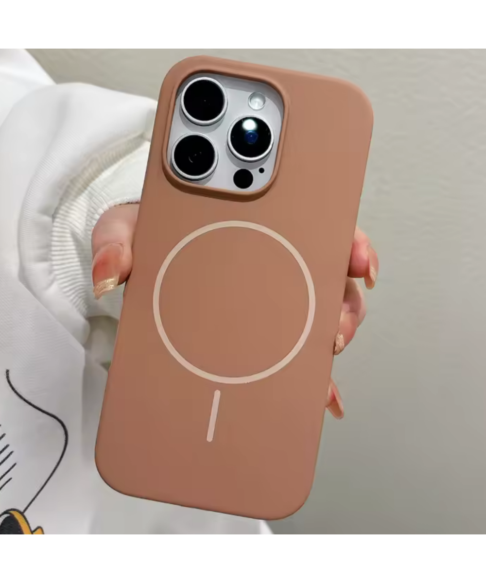 iPhone 14 Pro Max MagSafe Yumuşak Silikon Kılıf – Lansman İçi Kadife Dokulu, Kablosuz Şarj Destekli Rose