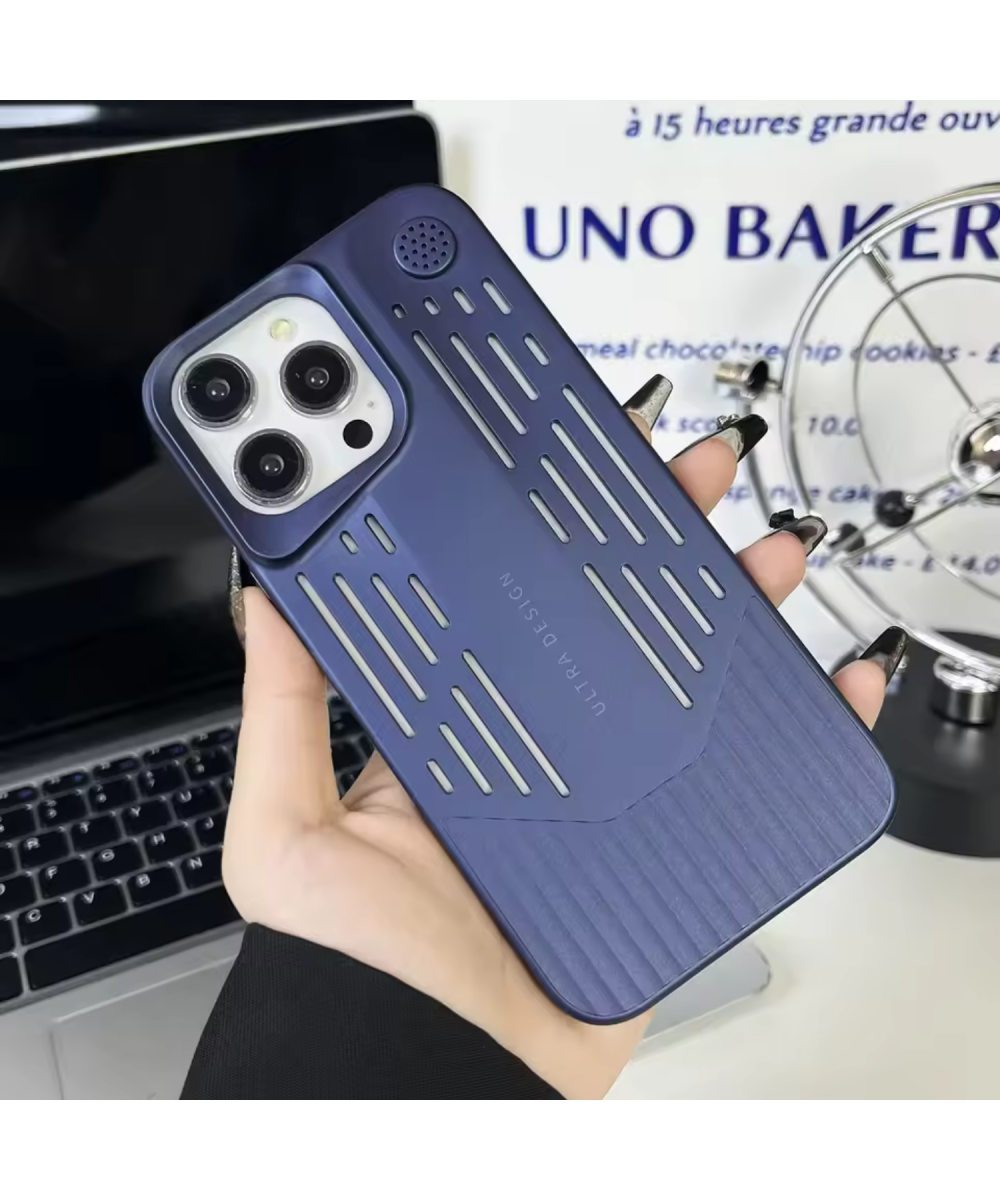 iPhone 14 PRO Lüks Kokulu Telefon Kılıfı | Ultra Design & Darbeye Dayanıklı Kılıf (Lacivert)