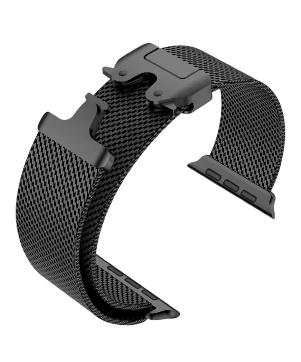 Apple Watch Uyumlu Milano Örgü Loop Paslanmaz Çelik Kordon (42mm-45mm-49mm) - Manyetik Toka Ultra/SE/7/8/9/10