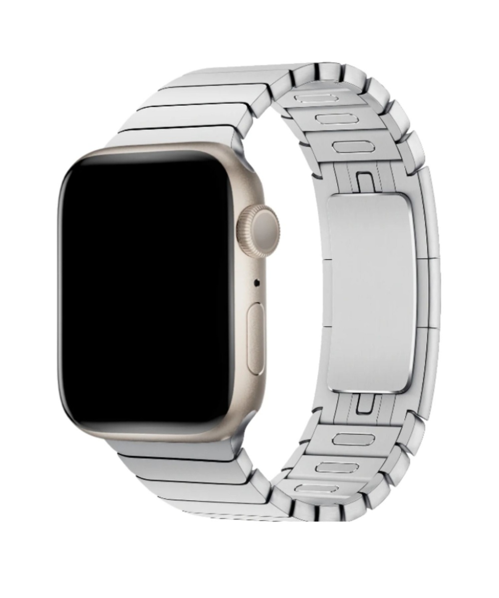 Apple Watch Uyumlu Paslanmaz Çelik Bilezik Akıllı Saat Kordonu 45-49mm Series 7, 8, 9, 10, SE, Ultra
