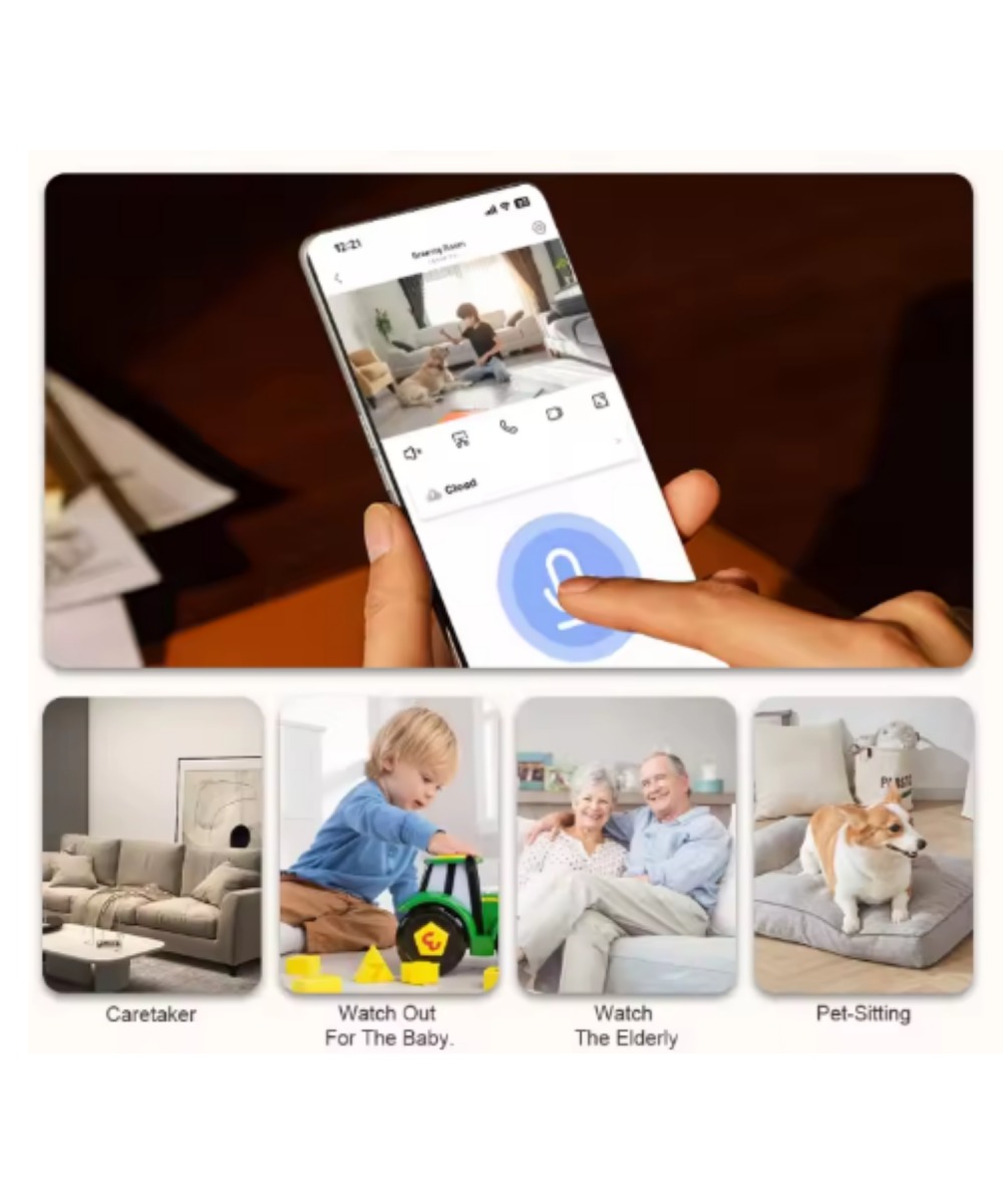 O-KAM 3030 2K WiFi Şarjlı 128GB Akıllı Güvenlik Kamerası Su Geçirmez Gece Görüşlü Bebek Odasıİç ve Dış Mekan Kullanım