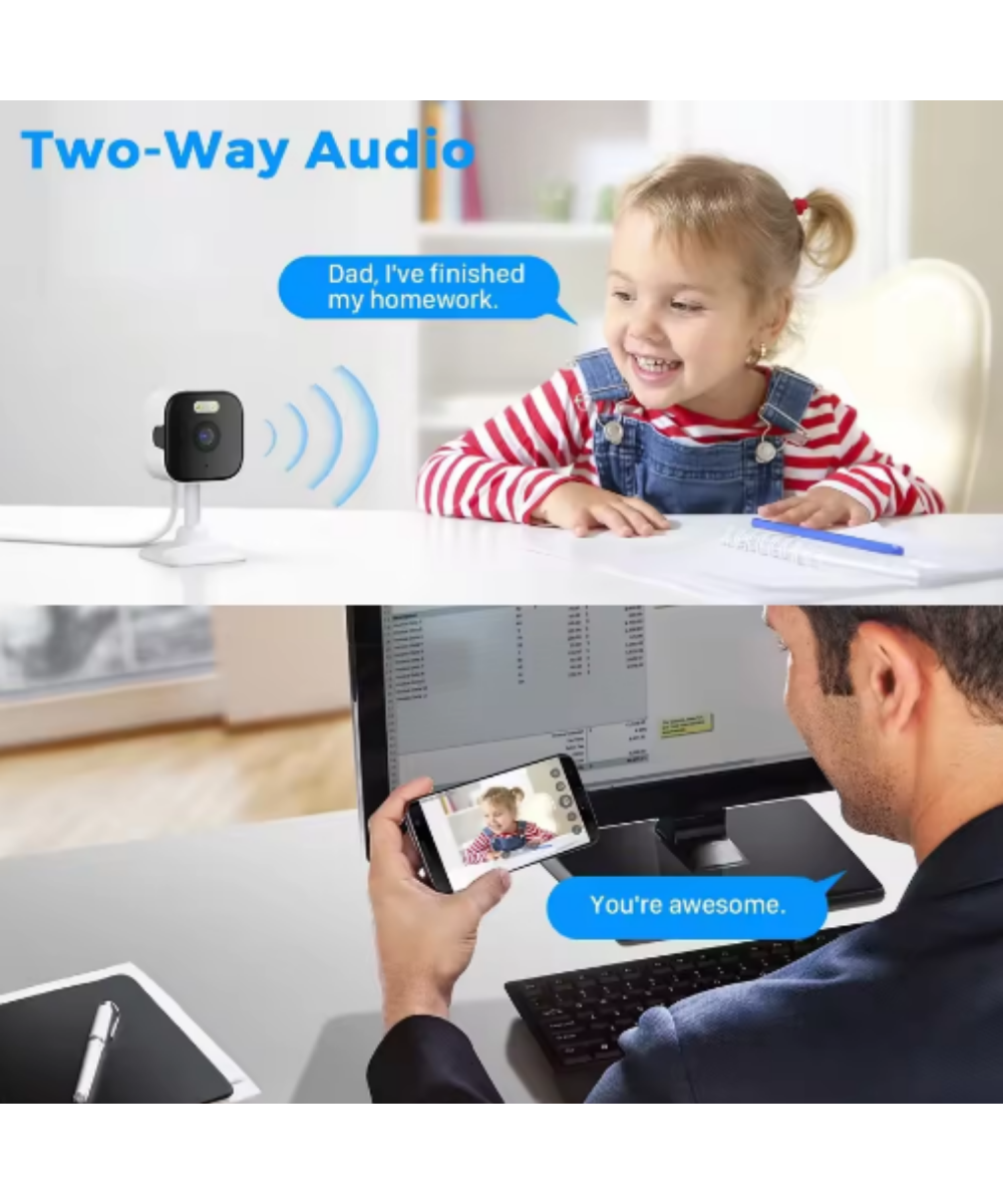 O-KAM 3030 2K WiFi Şarjlı 128GB Akıllı Güvenlik Kamerası Su Geçirmez Gece Görüşlü Bebek Odasıİç ve Dış Mekan Kullanım
