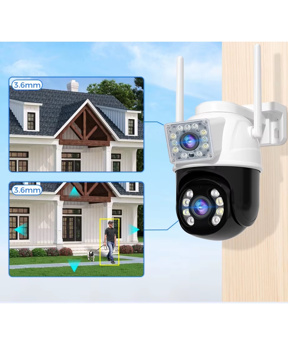 O-KAM 3011 Wifi 4MP IP Güvenlik Kamerası 128GB, Hareketli, Kablosuz, Gece Görüşü, Kişi Takip, Türkçe Sesli