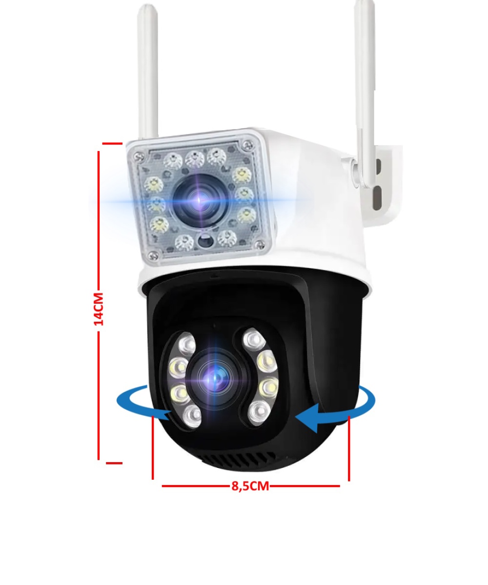 O-KAM 3011 Wifi 4MP IP Güvenlik Kamerası 128GB, Hareketli, Kablosuz, Gece Görüşü, Kişi Takip, Türkçe Sesli