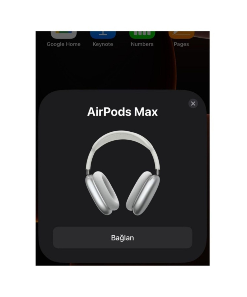 Airpods Max Fileli Kulak Üstü Bluetooth Kulaklık Ve Kılıf Pop-Up Aktif Gürültü Engelleme-Şeffaf Modu iPhone Uyumlu ( Siyah )