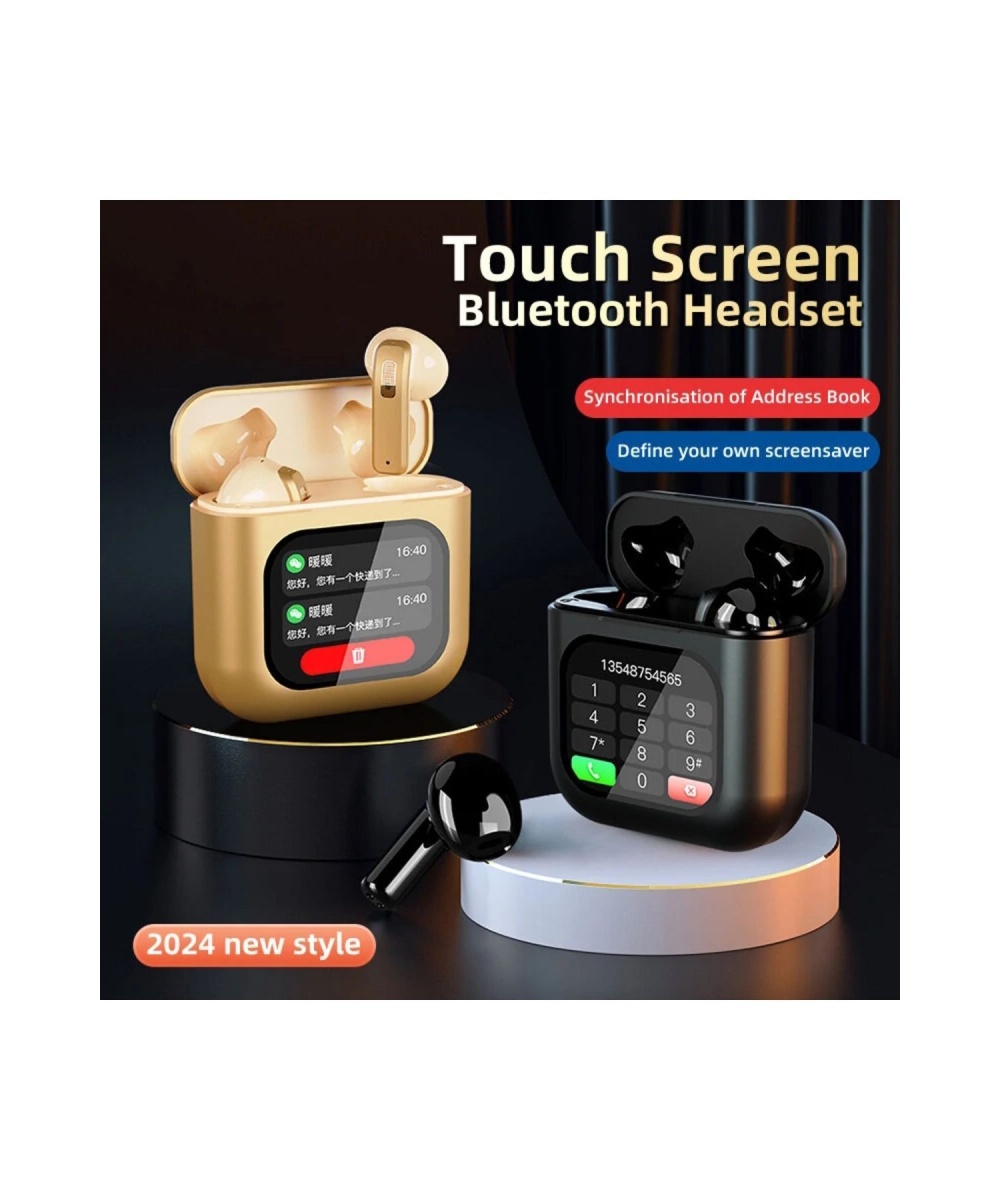 TWS K1 Akıllı Bluetooth Kulaklık ENC Dokunmatik Ekranlı 8GB Hafıza Sesli Görüşme Kulak İçi Kulaklık