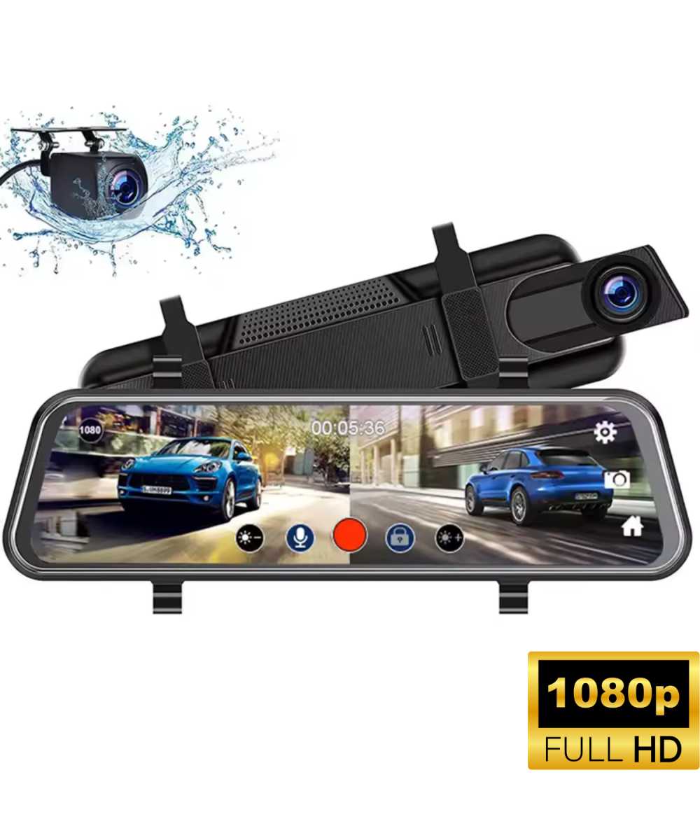 CC-63 Araç İçi Dikiz Aynası Kamerası – 128GB, 10” Tam Ekran Full HD, Park Modu, Geri Görüş Kamerası Türkçe
