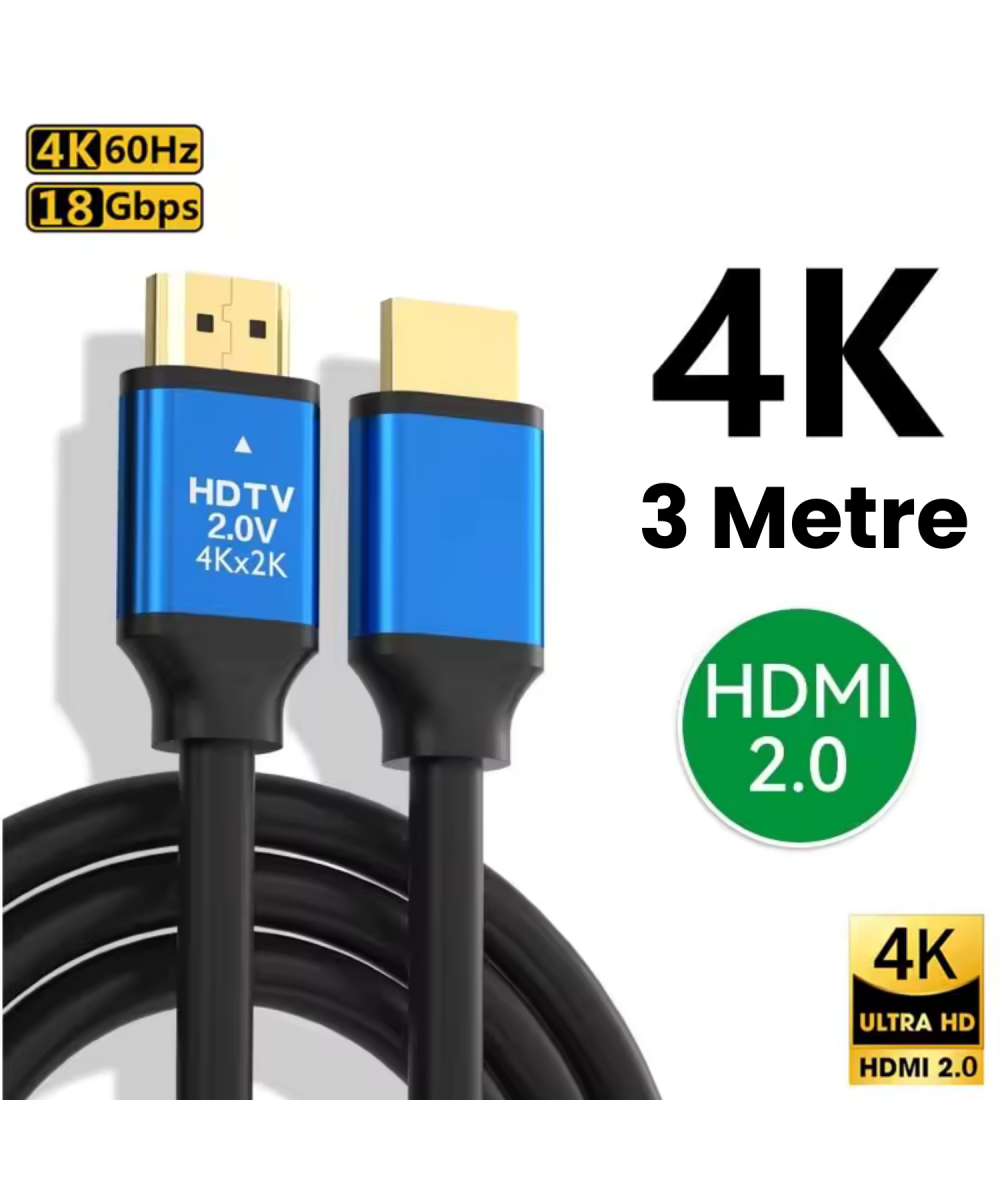 Concord C-592 HDR HDMI Kablosu Premium 4K Yüksek Hızlı 60Hz, HDMI 2.0, 3 Metre | Yüksek Çözünürlük Gaming TV PS5 Laptop