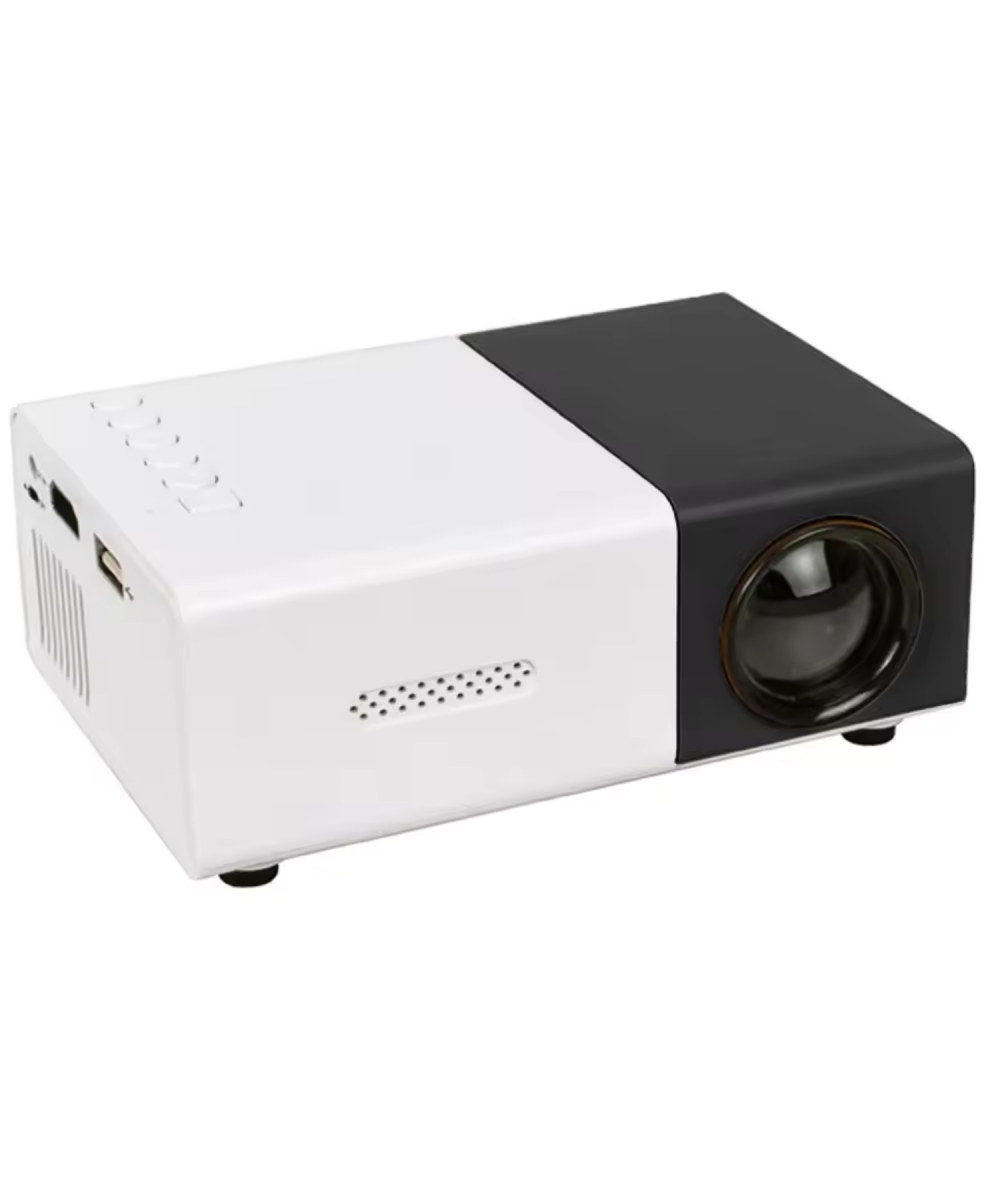 YG300 Akıllı Projeksiyon Cihazı  Taşınabilir Mini LED 5V Powerbank Destekli Bluetooth Ekran Yansıtma (Siyah)