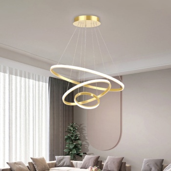 Led Avize Sarkıt Gold - Render 80 cm