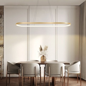 Led Avize Sarkıt Gold - Yenice 120 cm