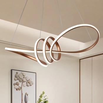 Led Avize Sarkıt Gold - Kavaklı 120 cm