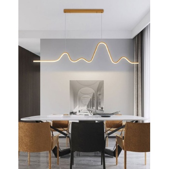 Led Avize Sarkıt Gold - Papara 120 cm