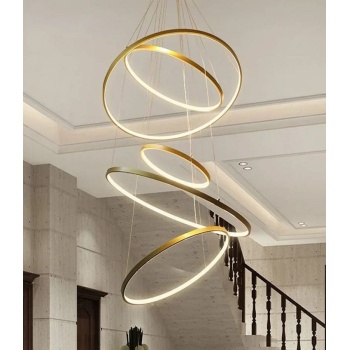 Led Avize Sarkıt Gold -Liva 90 cm