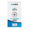 S-LINK SL-CAT608 305MT 6MM 24AWG CAT6 KABLO GRİ