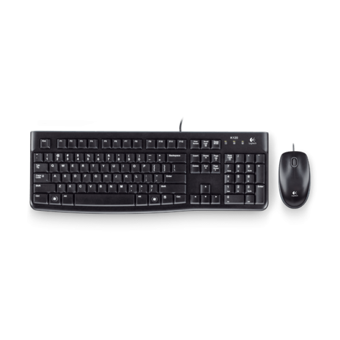 LOGITECH MK120 TR Q USB KABLOLU KLAVYE VE MOUSE SET SİYAH 920-002560