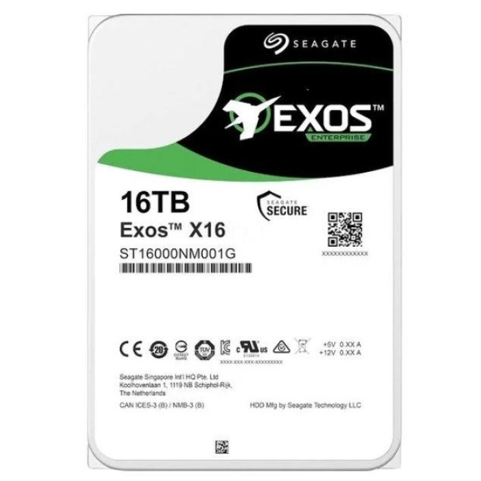 16 TB SEAGATE 3.5 EXOS SATA X18 512E 7200RPM 256MB ST16000NM001J (5 YIL RESMI DIST GARANTILI)