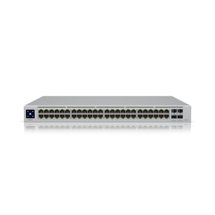 UBNT USW-48-POE 48 PORT GIGABIT + 4X1GB SFP UPLINK L2 195W POE YÖNETİLEBİLİR RACKMOUNT SWITCH