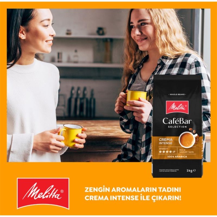 MELITTA CAFEBAR CREMA INTENSE ÇEKİRDEK KAHVE 1000G NO.4